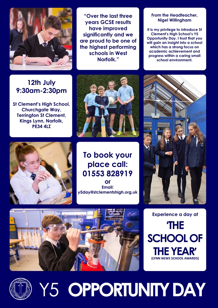 St Clement's High School - Y5 Opportunity Day